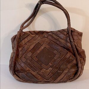 Monserrat de Luca  Leather big shoulder bag